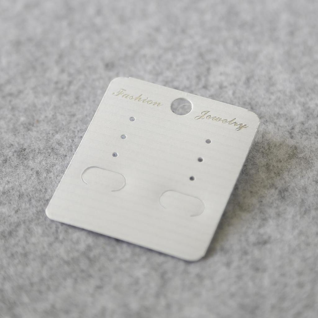 100 шт./пакет, крафт-бумага, лента для волос, упаковка для карточек, ПВХ-бирки, демонстрационные карты для ювелирных изделий, серьги, браслет, ожерелье, подвесные открытки