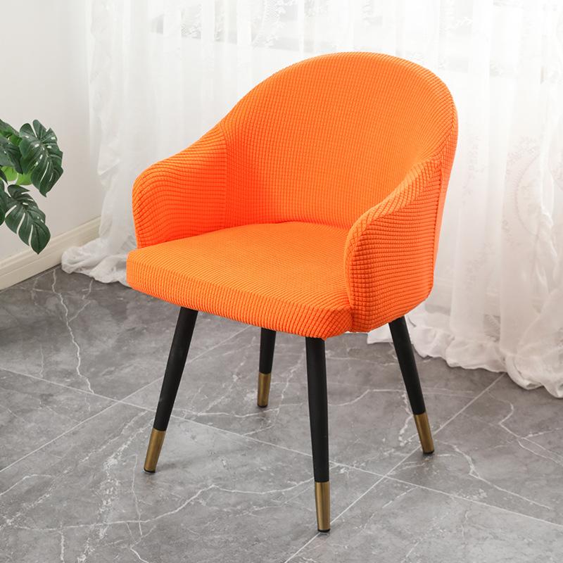 1 шт. Чехол на изогнутый стул без подлокотников, чехол для обеденного стула, многоразовый чехол для стула с подлокотниками, современный чехол для сиденья стула, можно стирать