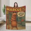 Marcus The Worm 70s  Blankets Fleece Summer Air Conditioning  Multi-function Ultra-Soft Throw Blankets for Bed Bedroom Rug Piece