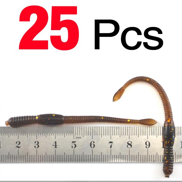 MNFT 25pcs/lot 7.7cm 1.03g Soft Plastic Lure Artificial Fishing EarthWorm Fishing Baits Bionic Maggots Worm Fishing Lures Tackle