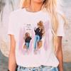Women T-shirts Casual Short SleeveTees Summer Ladies Cartoon Print Lady Clothes Womens Graphic White Top Shirt Female T-Shirt