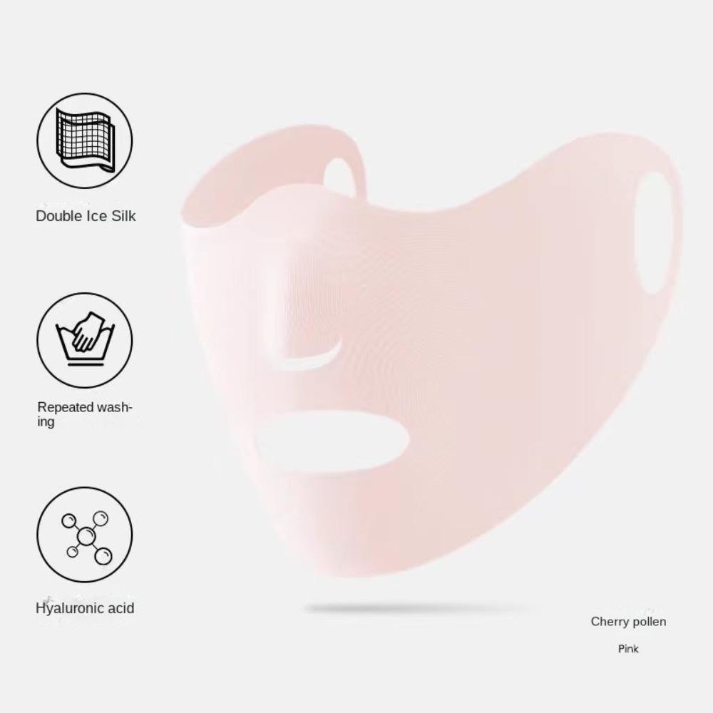 Модная горячая распродажа дышащая открытая UPF50+ Ice Silk солнцезащитная маска анти-УФ бесследная наружная маска для верховой езды на лицо шарф лето