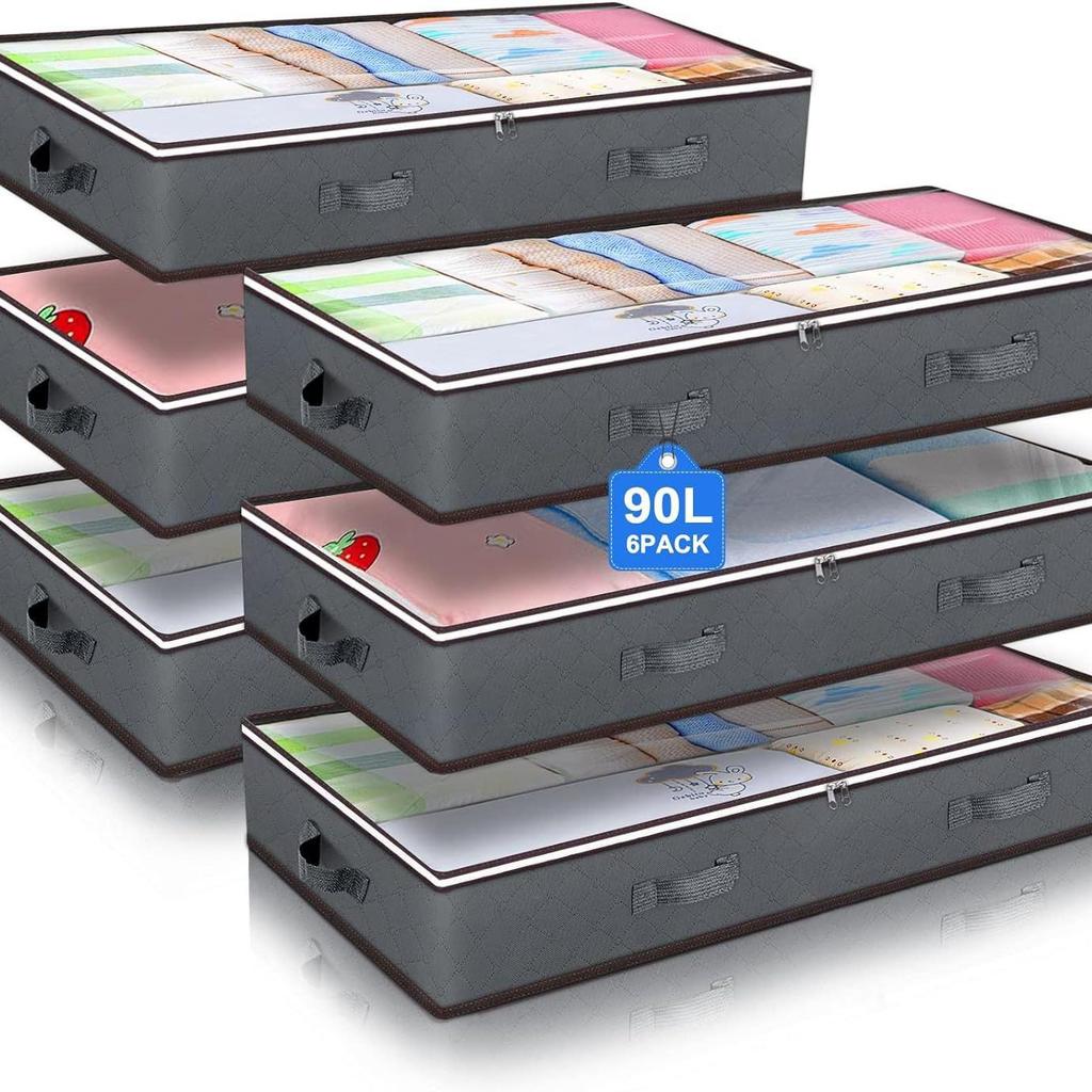 Under Bed Drawer-Style Storage Box for Clothes and Toys