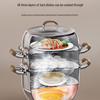 ASD 28CM 3-Layer 304 Stainless Steel Multipurpose Steamer Pot