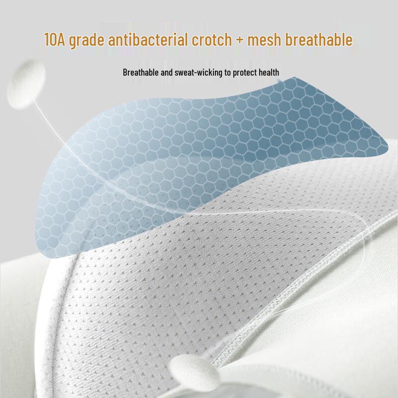 Nanjiren Мужские антибактериальные боксеры из чистого хлопка и шелка