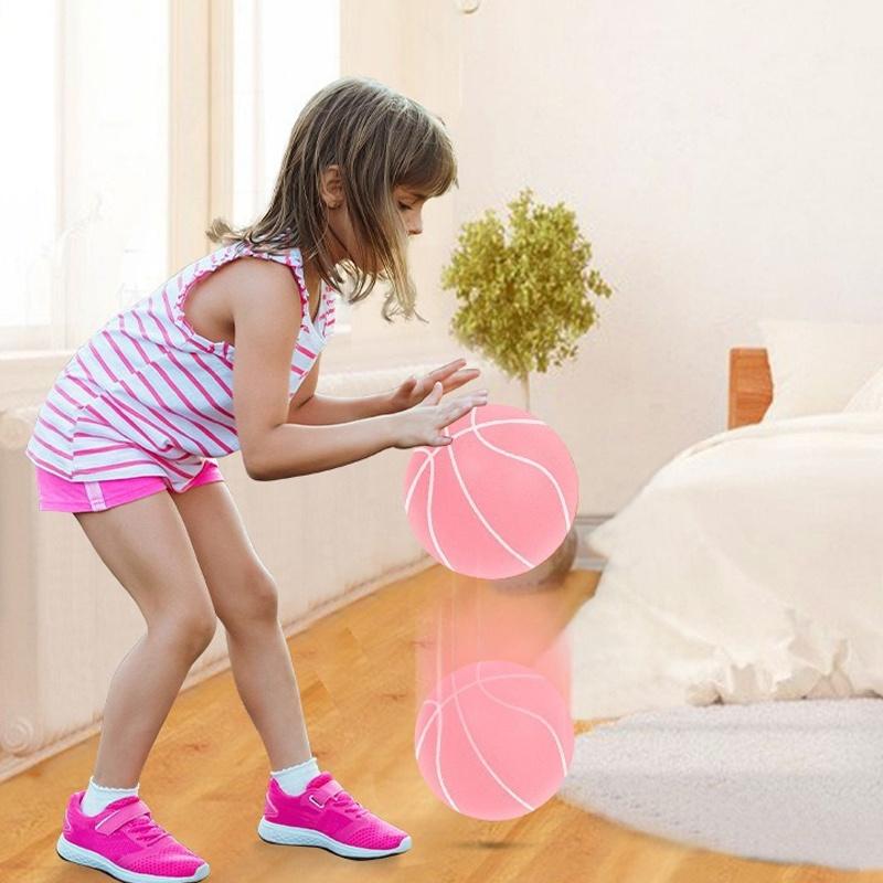 18 см Пенопластовый Бесшумный Баскетбольный Мяч для Тренировок в Помещении Без Покрытия Низкий Уровень Шума Тренировки по Баскетболу для Детей Различные Занятия в Помещении