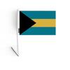 Drapeau Adhésif - Bahamas - 14 X 21 Cm - Polyester - Léger - Recto/verso