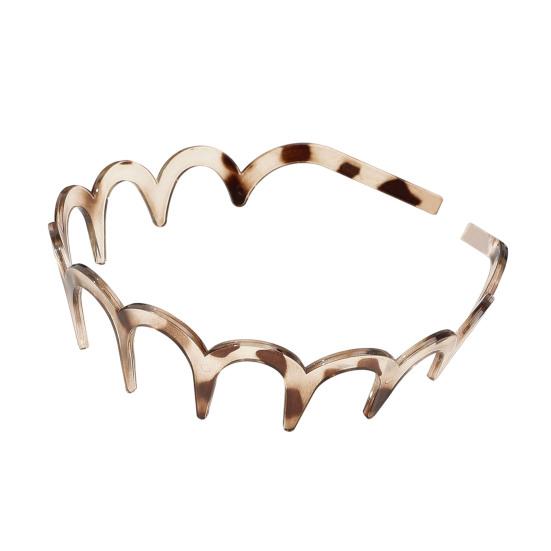 Женская повязка на голову, нескользящая, с зубчиками, из невыцветающего материала, повязка для волос, яркий цвет, головной убор для купания, аксессуар для волос