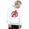 Marvel Mens Avengers Endgame Shattered Logo Hoodie