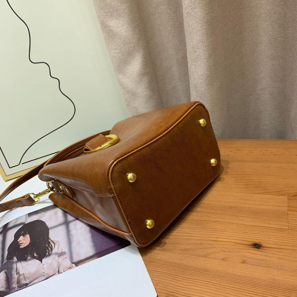 Женская сумка-ведро из 100% натуральной кожи, новая модная, большой вместимости, для поездок на работу, ручная сумка, на плечо, кроссбоди для женщин