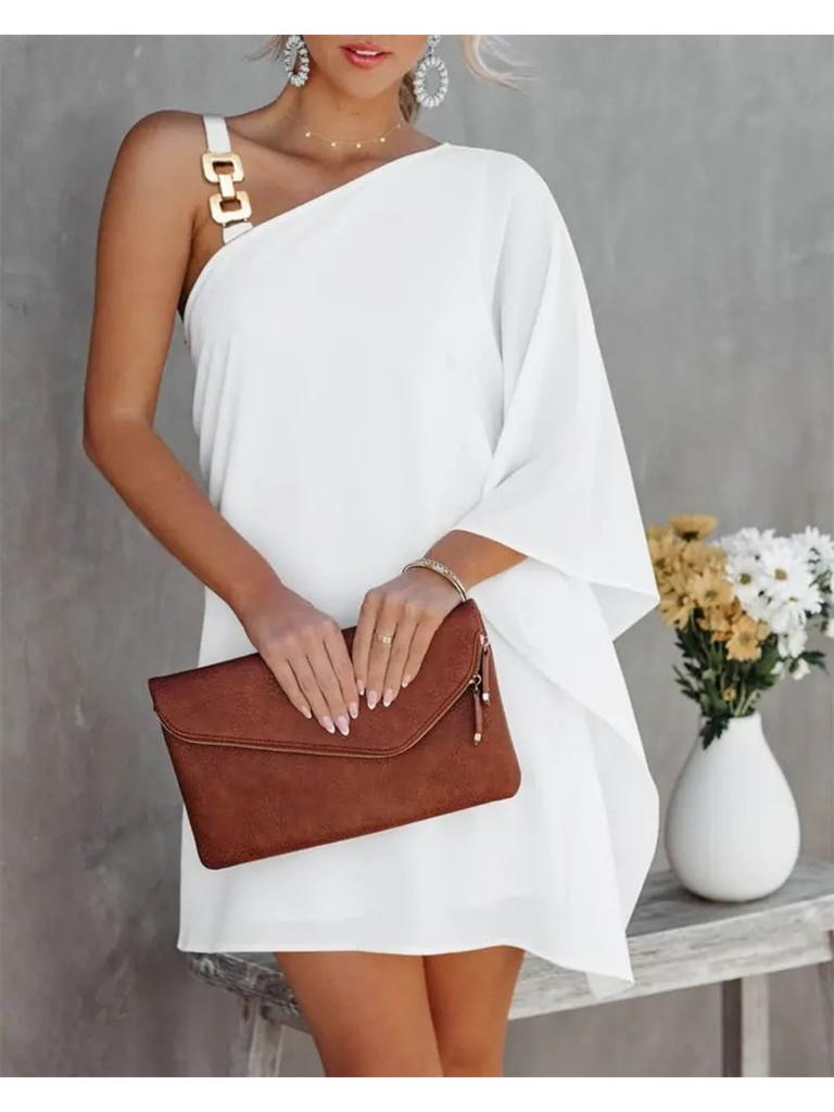 Платье с цветочным принтом на одно плечо, облегающее талию, элегантное платье на бретельках для женщин, свободные платья без рукавов, повседневное платье с открытой спиной