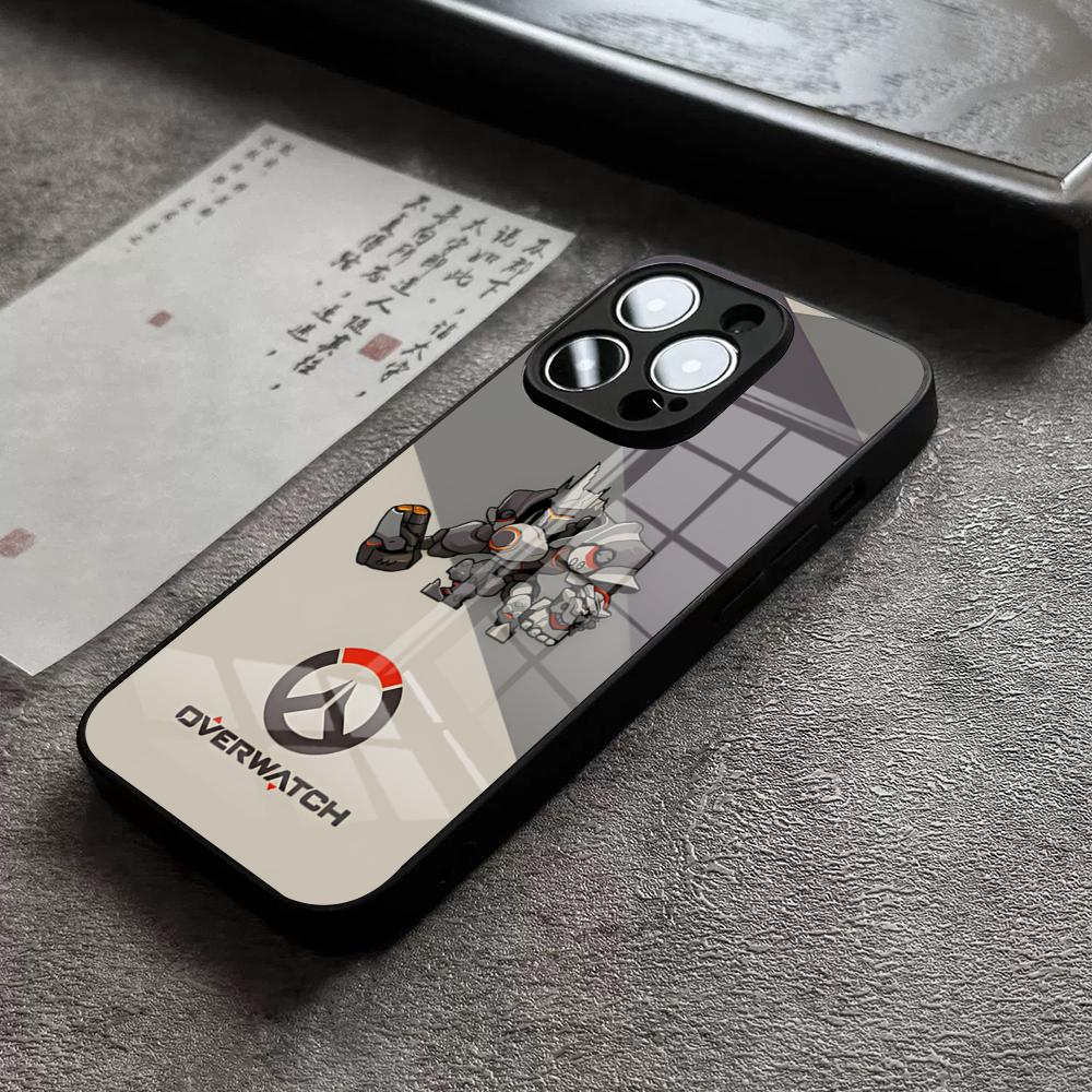 O-Over-watchS Phone Case For iPhone 18 17 16 Pro Max 15 Plus 14 Pro 12 11 13 Mini X XR XS Max SE Glass Cover