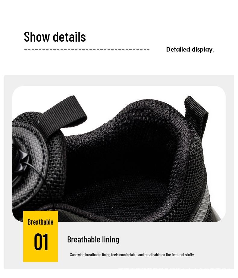 SHEIN Защитные ботинки с стальным носком: Износостойкие, ударопрочные, протыкаемые рабочие ботинки для всех сезонов.