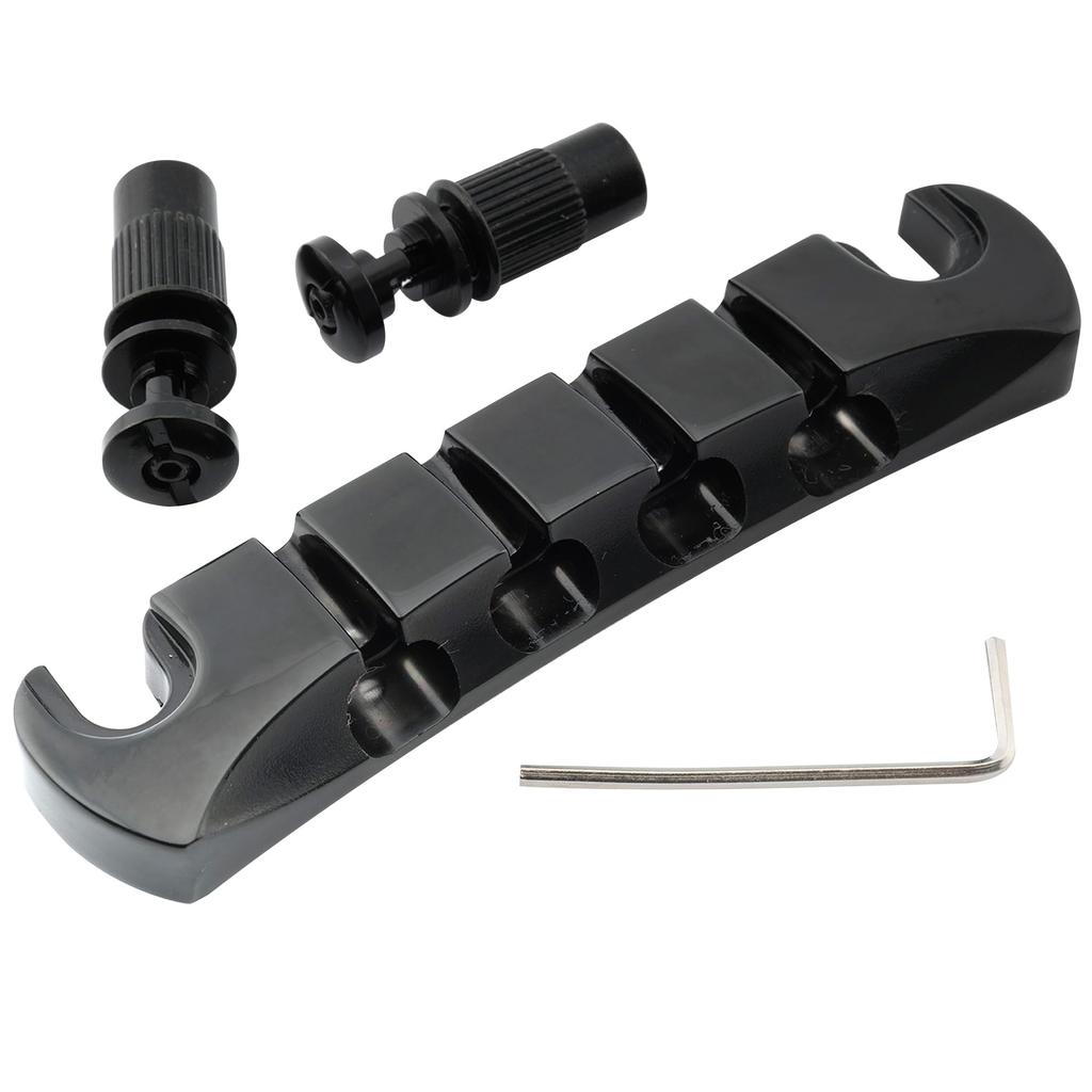 Musiclily Pro 18mm Bass Stop Black Tailpiece,