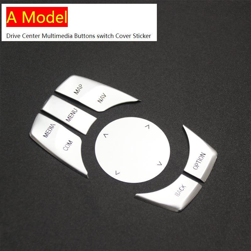 Стайлинг автомобиля для BMW 5 серии G30 X3 G01 X4 G02 6gt G32, центр привода из алюминиевого сплава, мультимедийные кнопки, наклейка на крышку переключателя