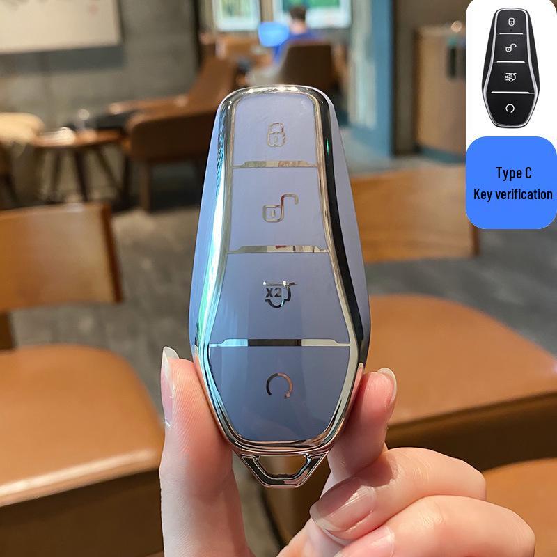 Чехол для ключей BYD Dolphin для Han Song, Tang DM-i, Qin Pro/Plus, Yuan и e2 - Сумка-застежка на корпус автомобиля.