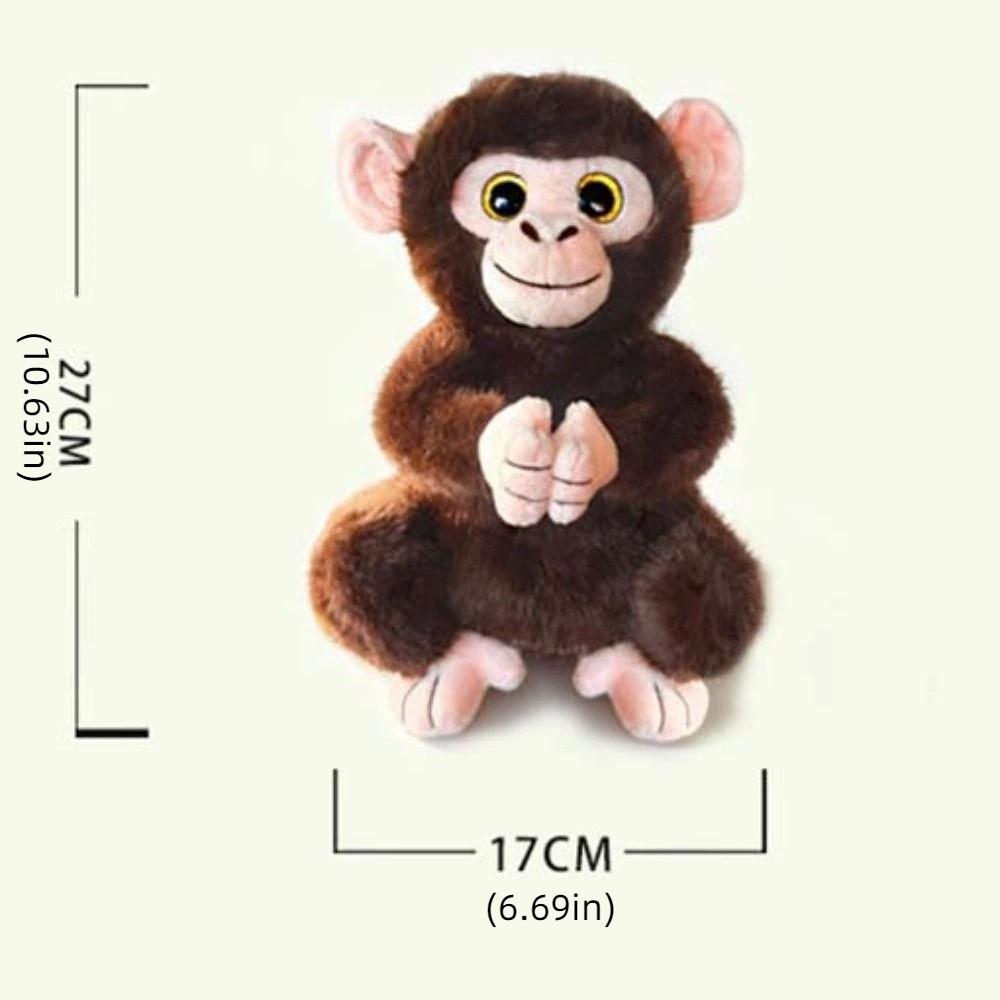 Big Eyed Monkey Plush Toy Realistice Orangutan Plush Doll Sparkling Eyes Monkey Doll Baby Toys