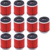 Oil Filter Replacement For Yamaha YFZ450 YFZ450R YFZ450W YFZ450X YZ250F YZ450F WR250F(Pack Of 10)