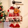 Christmas Decorations Christmas Decorations Santa Claus Snowman Elk Hanging Pendants Ornaments Dolls Festival Scene Decoration