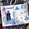 6 Sheets Long Strip Stickers Sky Castle Decorative Diary Album Scrapbooking Handmade DIY  Junk Journal Supplies