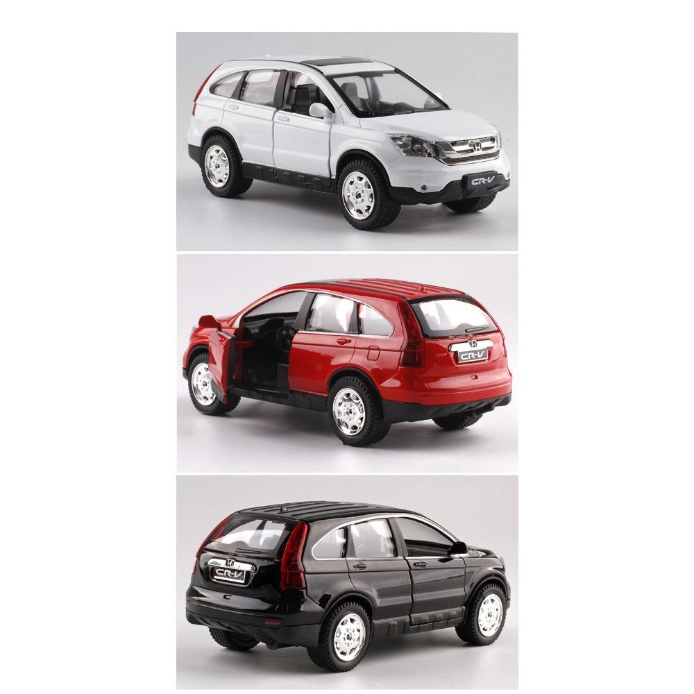 1/32 HONDA CRV SUV Модель автомобиля из литого металла Игрушечные транспортные средства Моделирование модели автомобиля Звук и свет Коллекция детских игрушек Подарок