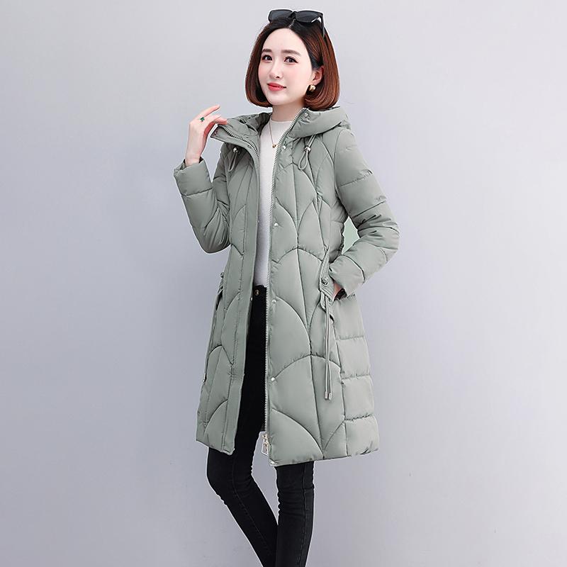 Зимние женские длинные парки с капюшоном, новинка 2023 года, плотное теплое хлопковое стеганое пальто с зимней курткой Beit для женской одежды