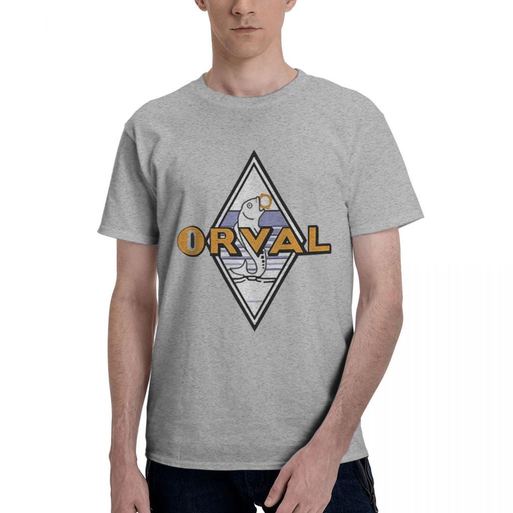 Orval Logo 100 Cotton Casual Breathable Confortable Summer Short Sleeve TShirt Mens Wear