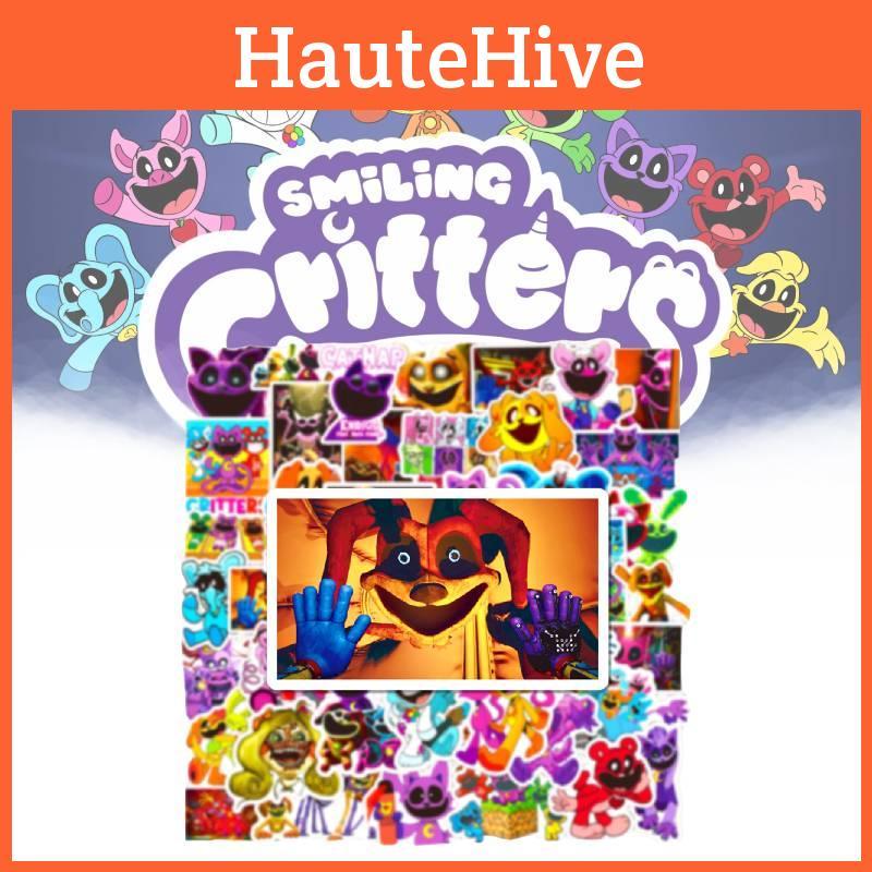 Милые мультяшные наклейки с животными Smiling Critters для автомобиля, ноутбука, телефона, холодильника, водонепроницаемый ПВХ-материал