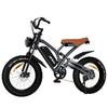 Wide Fat Tire 20 Inch Mountain Ebike Variable Speed Travel Retro Off Road Beach Motorcycle Power Electric Bicycle