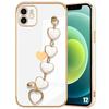 Protective Case - White - for iPhone 12 - Shockproof - Scratch-Resistant - Heart Pattern