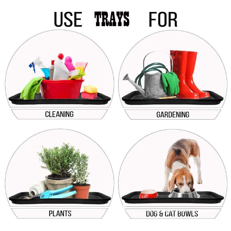 1/2/3Pcs Boot Tray Heavy Duty Shoe Mat Trays Car Shoes Storage Tray Dog Cat Bowl Mats Multifunctional Under Seat Container Box