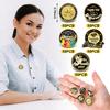 Lyrow 50 Pcs Outstanding Employee of The Month Lapel Pin Excellence Plated Enamel Reward Pin Team Gifts for Employees (Multicolor)