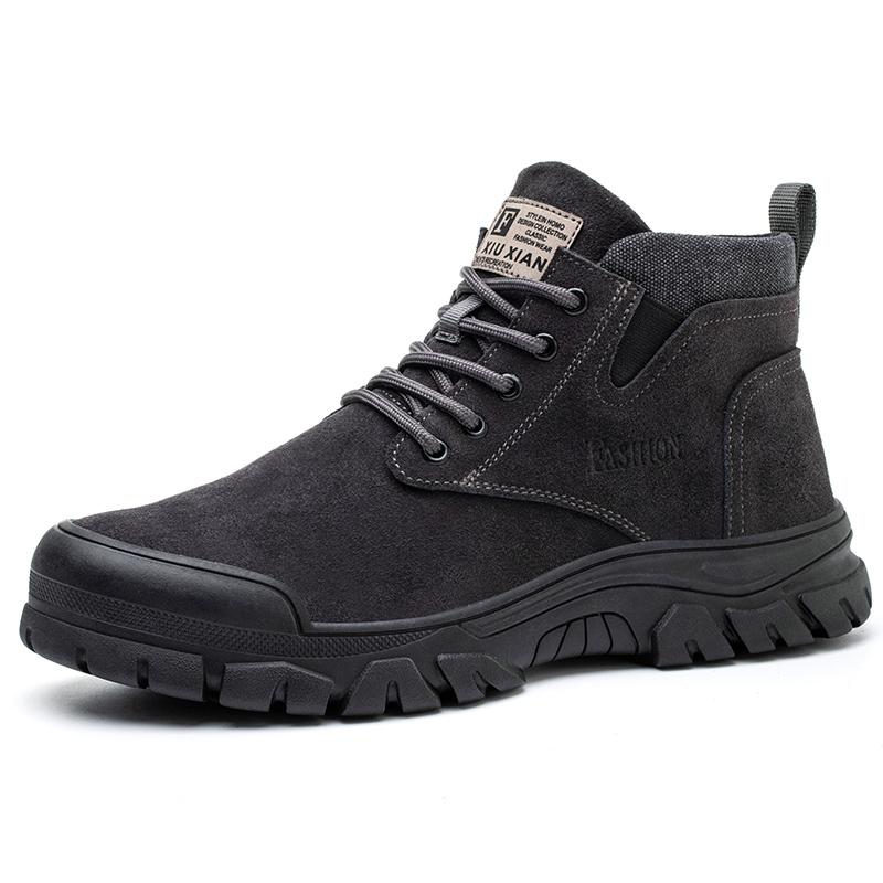 Work Safetyshoes For Men Anti-puncture Indestructible Work Shoes Fashion Work Shoes Outdoor Work Shoes Steel Toe Cap Boots
