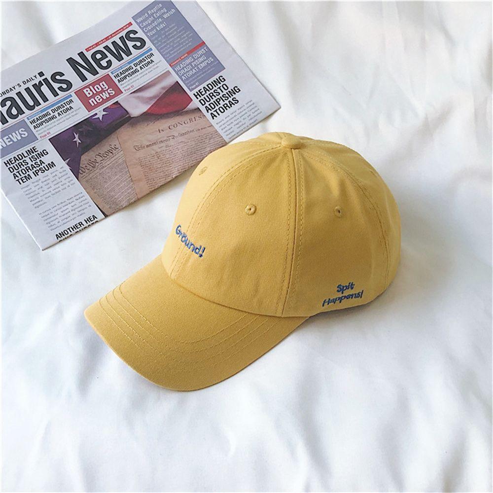 Fashion Thin Peaked Cap Women Girl Couple Hat Sunscreen Hat Letter Embroidery Baseball Cap Sunhat