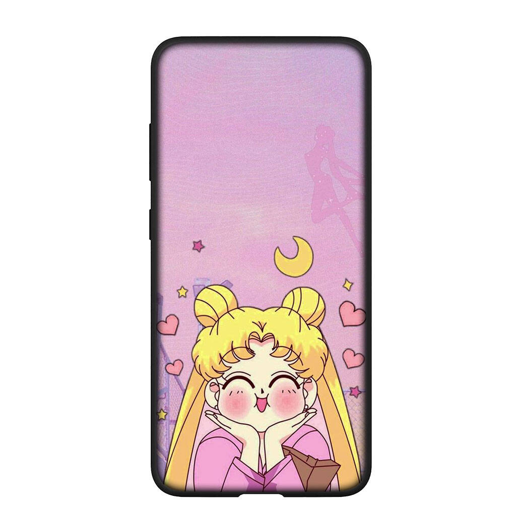 Чехол для телефона для iPhone 17 16 15 Xiaomi Poco F8 F7 X7 X6 X5 M8 C85 C75 C71 Redmi Note 14 13 12 11 Pro Max A3 A4 14C 13C 15C Аниме Сейлор Мун Девушка Чехол