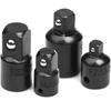 Impact Socket Adapter and Reducer Set 4-pcs Impact Sockets Adapter Sets 1/2-inch 3/8-inch 1/4-inch Cr-V Reducing Adapters