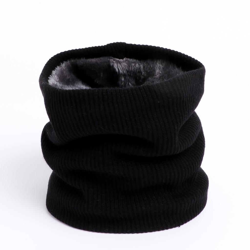 Autumn And Winter Solid Color Knitted Thick Warm Scarf For Men And Women'S Neck Protection, Scarf With Thin Strips, Neck Cover