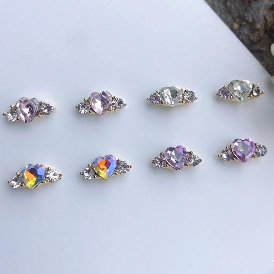 Стильные украшения для ногтей, блестящие цветные кончики ногтей, аксессуары для красоты ногтей