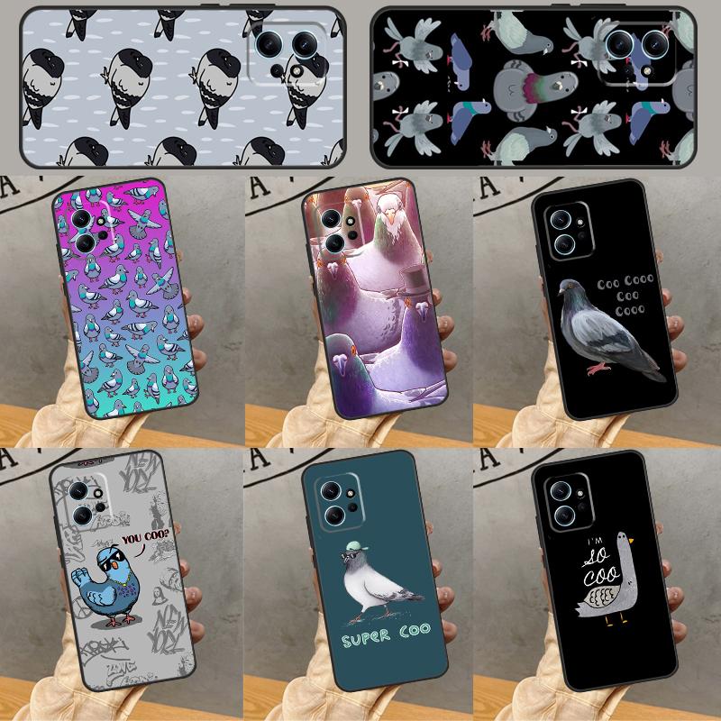 Pigeons Doves Bird Birds Flock Animal Case For Xiaomi Redmi Note 13 Pro 14 12 11 9 10 9S 10S 11S 12S Redmi 12C 13C 14C 10C Cover