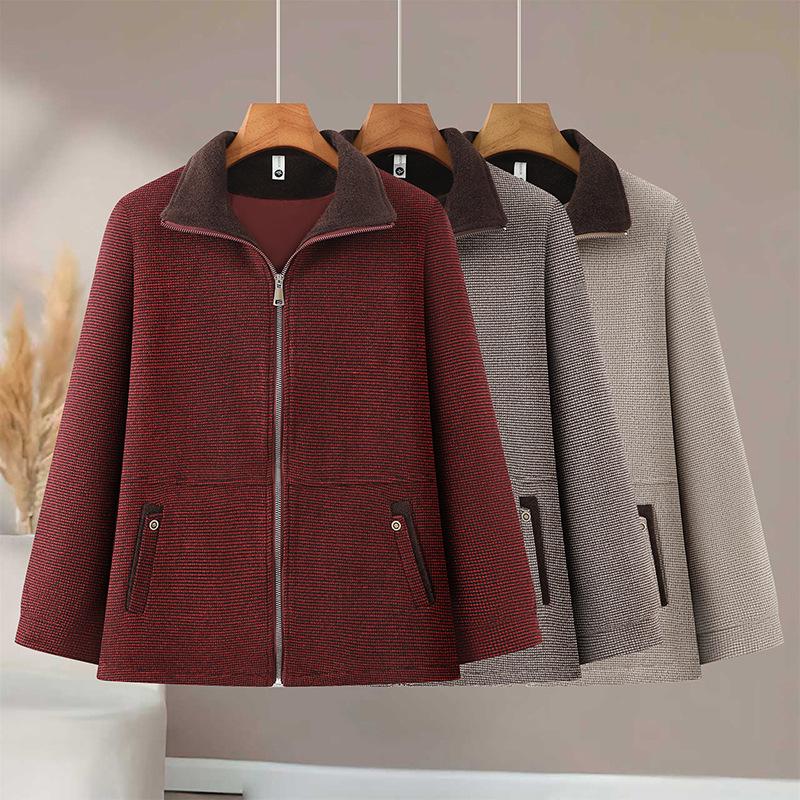 Stylish Windbreaker Jacket for Plus-Size Moms - Spring & Autumn Collection