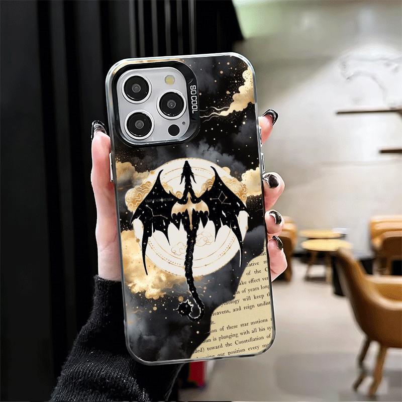 F-Fourth W-Wing Dragon Soft Phone Case for iPhone 15 16 17 Pro Max 17Air 16E 14 Plus 13 12 Mini Shockproof Cover Back Shell