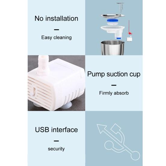 1 комплект, 2 л, фонтанчик для воды для домашних животных, большая емкость, мультифильтрация, автоматический диспенсер для воды для собак, кошек