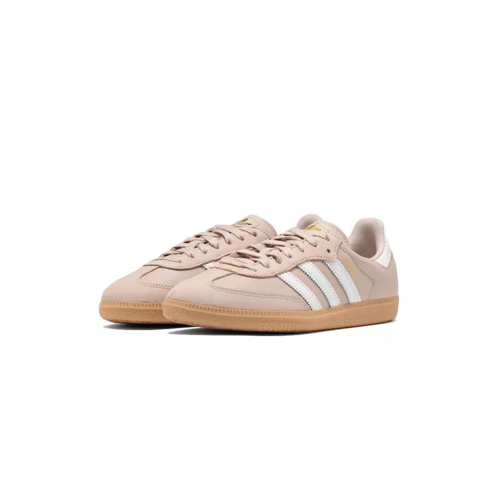 Adidas Originals SAMBA OG W Кожаные Кроссовки Серо-коричневый Размер и IE6523, Бежевый, 26.5см, Мужские Женские [IE6523]