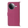 Flip Case for Xiaomi Poco F7 Ultra, Crossbody Leather Wallet, Burgundy