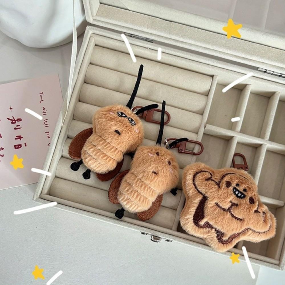 Car Key Holder Backpack Pendant Stuffed Animal Doll Keyring Key Chain Fun Gift Accessories