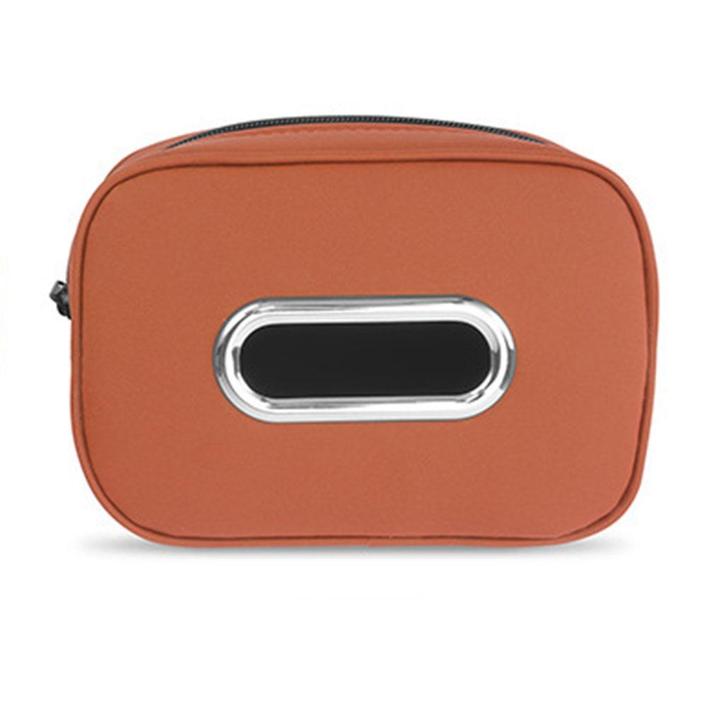 Zipper Car Tissue Box Multifunctional Car Seat Back Organizer Backseat Tissue Case Armrest