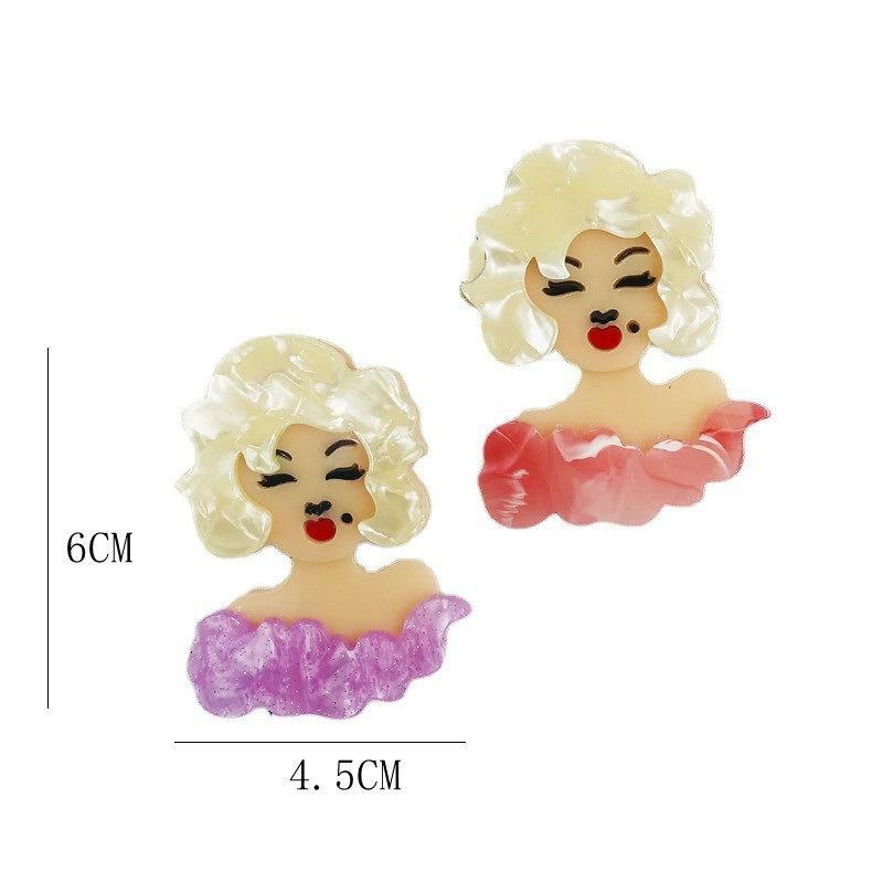 Blucome Ins модная милая акриловая брошь для девочек для женщин и мужчин, одежда, сумка, подвесной значок, Рождественский подарок