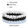 8mm Natural Stone Bracelet Set 3Pcs/set Rhodonite Rose Pink Quartzs Moonstone Amethysts Hematite Bracelets For Women Men Jewelry