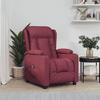 VidaXL Electric Recliner Bordeaux Red Fabric 3098780