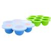 Large Baby Silicone Complementary Food Box Storage Box Silicone 7 Holes Ice Lattice Food Grade Silicone Ice with Lid